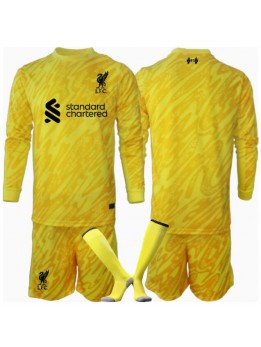 Liverpool Torwart Ausweichtrikot für Kinder 2024-25 Langarm (+ Kurze Hosen)